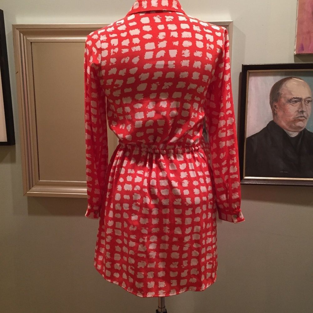The Letter Trimmed Silk Two Pocket Shirt Dress S - Picture 6 of 8